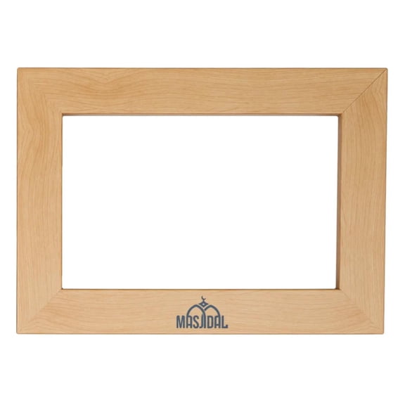 Masjidal - Decorative Frame for Athan Clocks Compatible 10" Digital Azan Clock Ideal for Athan Clock Tablet (Natural Wood)