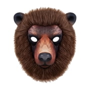 Mask Brown Bear Animal Masquerade Mask 12 X 11 Inch for Halloween Party Dress Up for Student and Adults