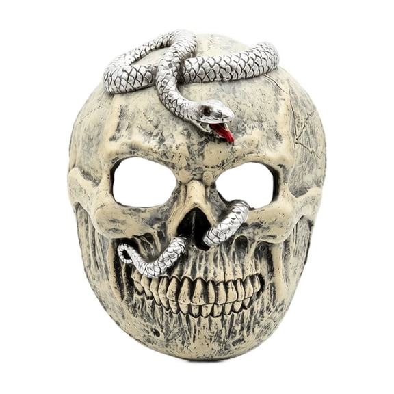 Mask Full Face Horror Skull Mask for Masquerade Party Halloween Accessory for Men Women and Haunted House Decor Use