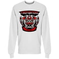 thumbnail image 1 of Mask Gas, Helmet And Axes Sweatshirt Men -Image by Shutterstock, Male Small, 1 of 2