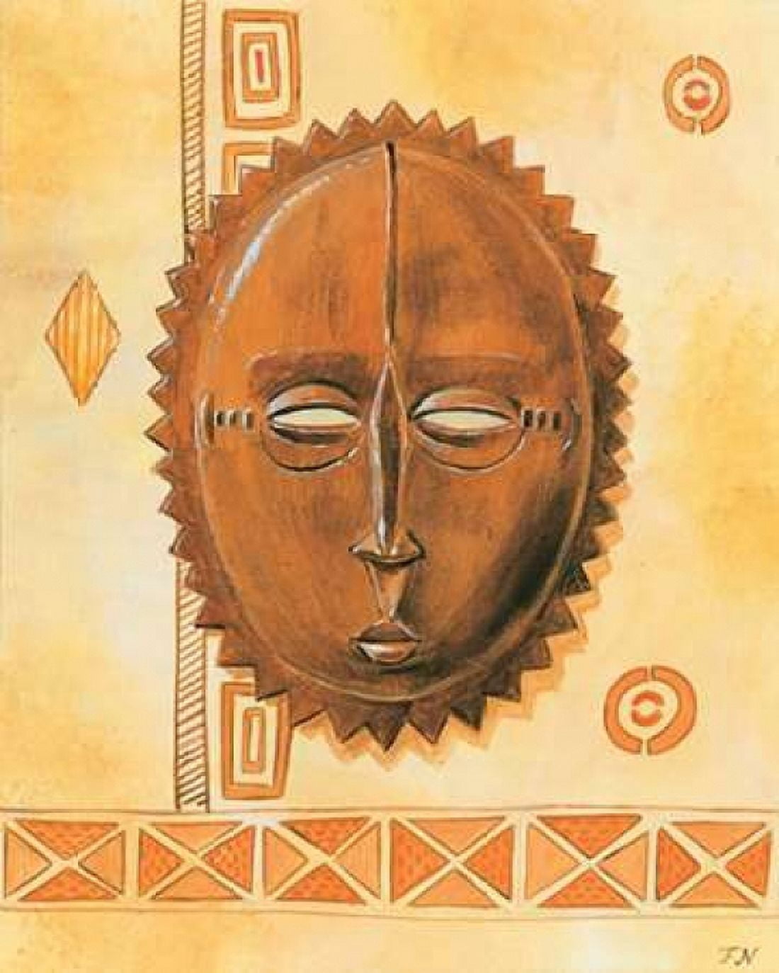 Mask IV Canvas Art - Frans Nauts (24 x 30)