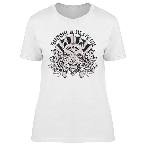 Mask Kitsune T-Shirt Women -Image by Shutterstock, Female Small