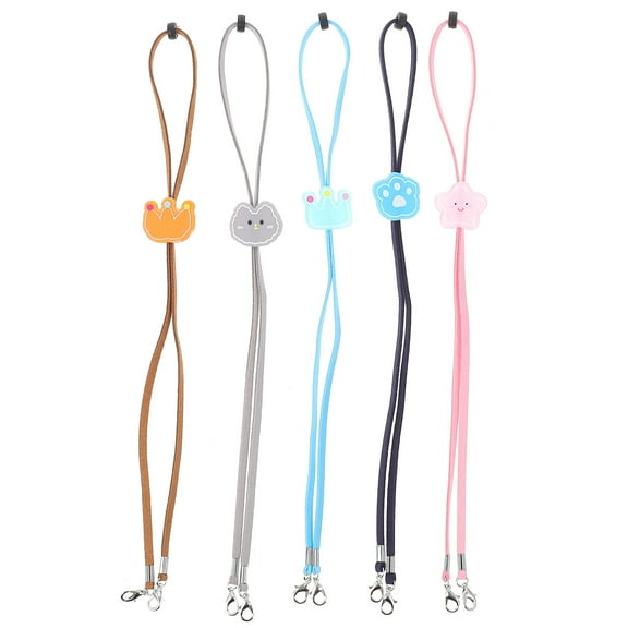 Toyandona 5Pcs Assorted Color Glasses Hanging Rope Reusable Anti Slip Adjustable Strap