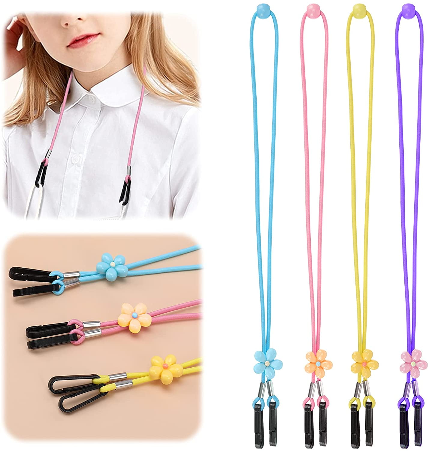 10 Pack - Premium J Hook Spring Clips for DIY Lanyards & Keychains - 1 1/4  Inch Durable Snaps for Craft Making Mask Lanyard Cord, Badge Holders