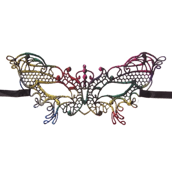 Mask Multi-Color Butterfly Lace Masquerade Mask - MK-71596MU