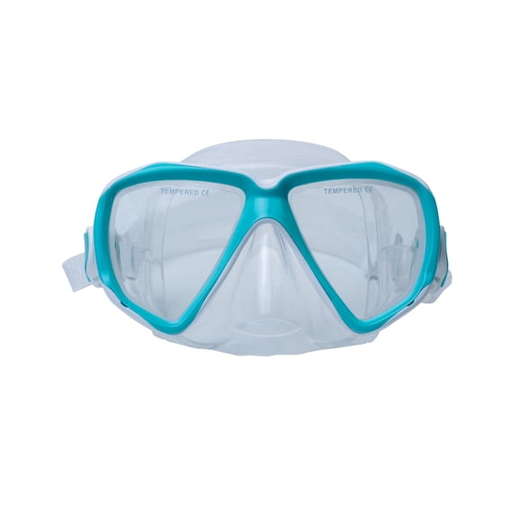 Hawaii-Divers Mask Orca Jr White Tempered Glass Lens - White Sky