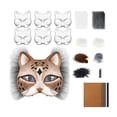 thumbnail image 1 of Mask Painting Set Blank Cat Masks Craft Kit for Student Halloween Party Creative Diy Decoration Supplies, 1 of 6