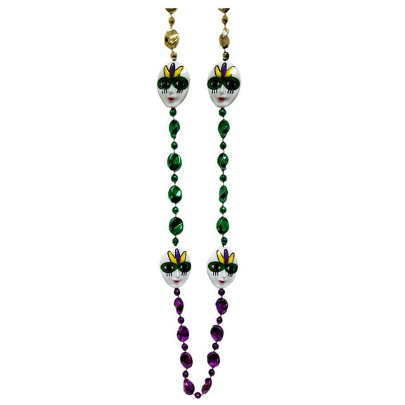 Mask Purple Green Gold Mardi Gras Bead New Party Favors Beads