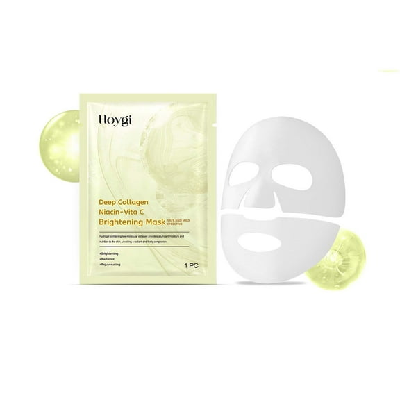 Mask Skincare,Face Mask,Vitamin C Moisturizing Hydrating Brightening And Facial Mask,Deep Hydrating Firming Hydrogel Mask,Firming Lifting Korean Collagen Films(1pc)