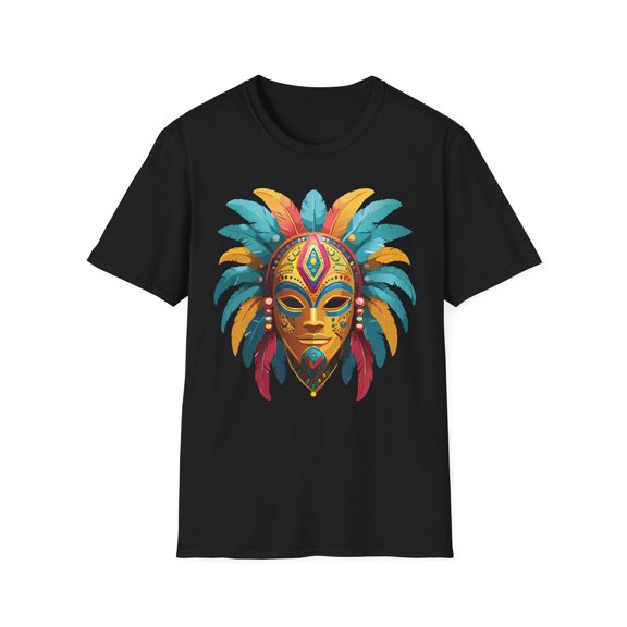 Mask Tee Shirt, Mask Shirt, Shirt with Mask, Masquerade Tees