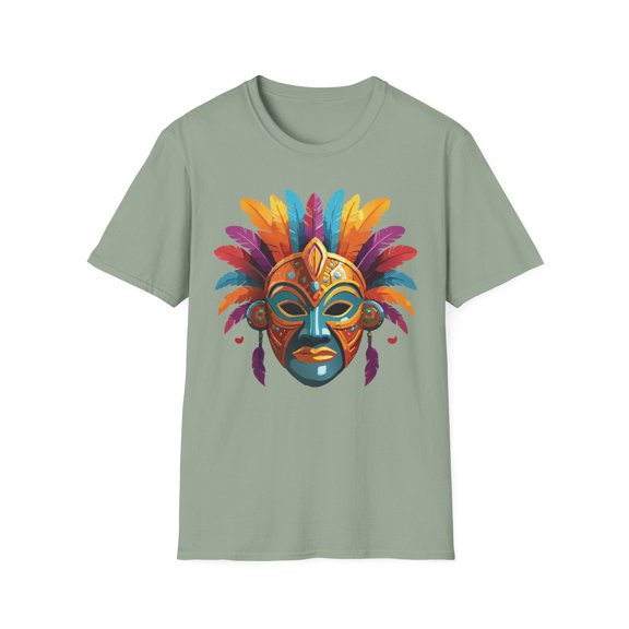 Mask Tee Shirt, Mask Shirt, Shirt with Mask, Masquerade Tees