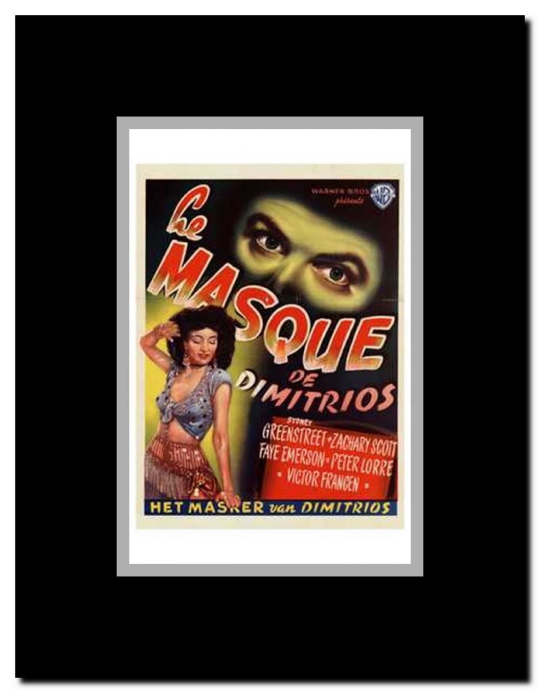 Mask of Dimitrios Framed Movie Poster