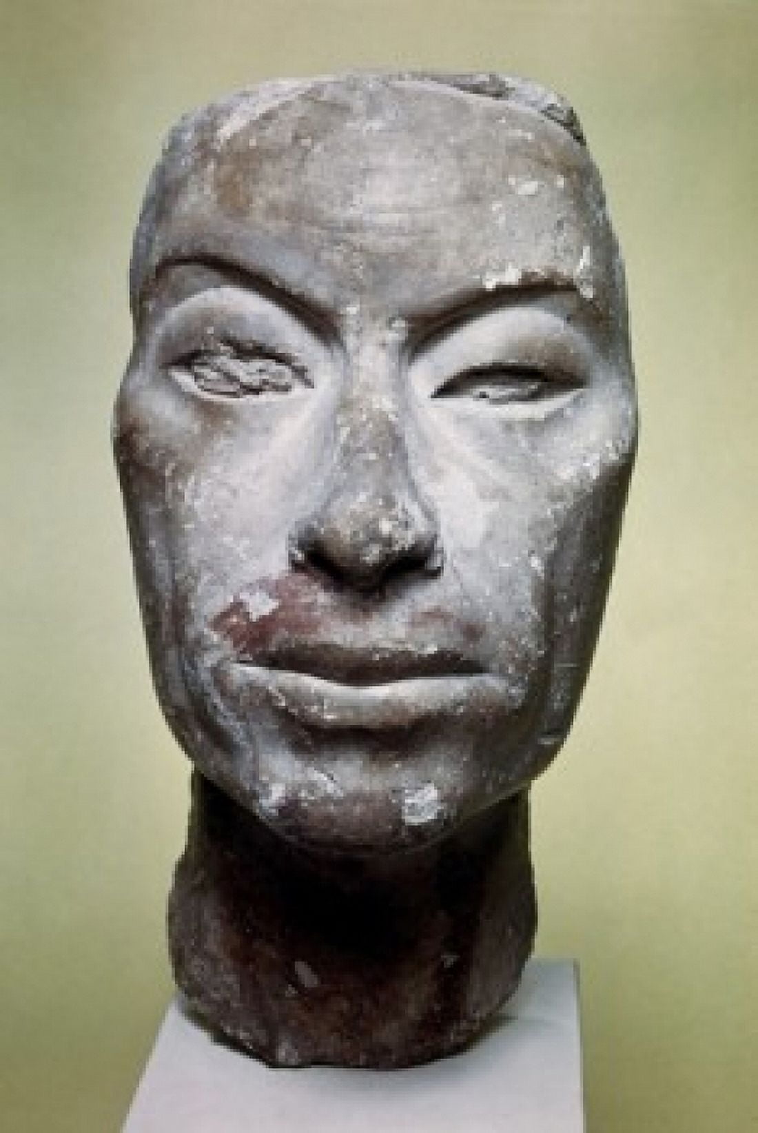 Mask of a Man 1350 BC Egyptian Art Staatliche Museen Preussischer Kulturbesitz Canvas Art - (18 x 24)