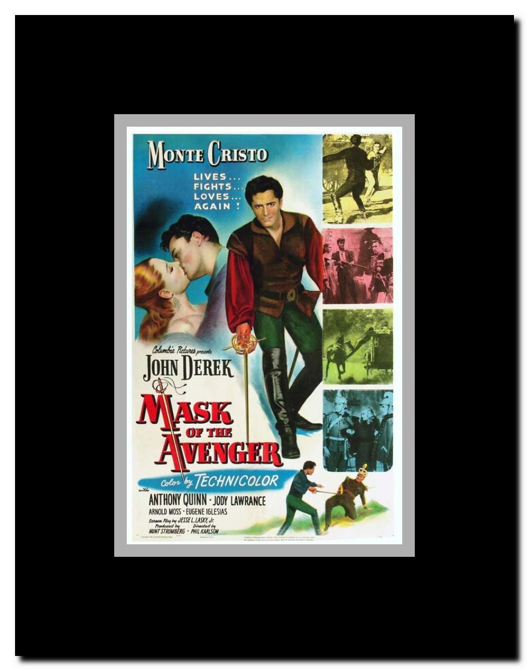 Mask of the Avenger Framed Movie Poster