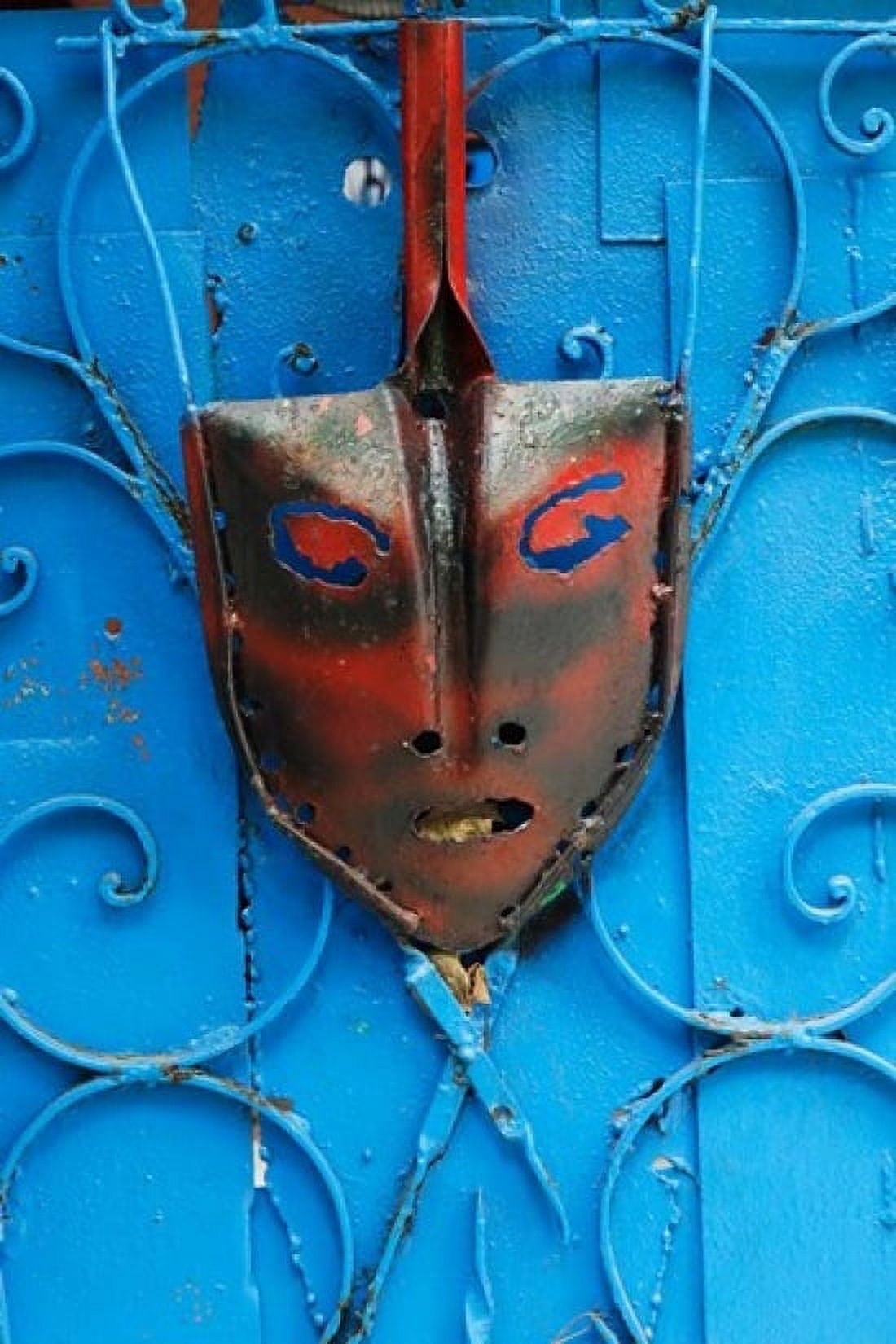 Mask on Callejon de Hamels building walls Cuba Canvas Art - Adam Jones DanitaDelimont (13 x 19)