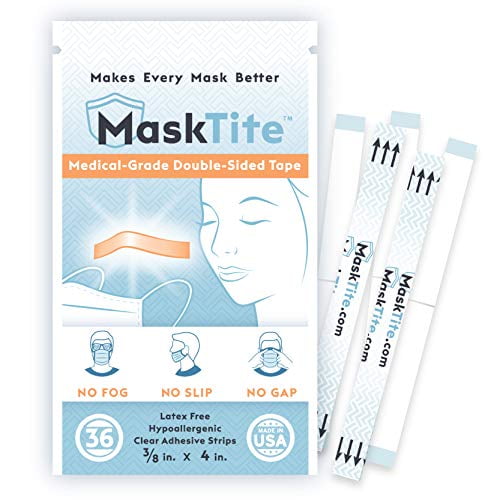 MaskTite â€“ Face Mask Tape, No Fogging Glasses. No Slipping Masks. No