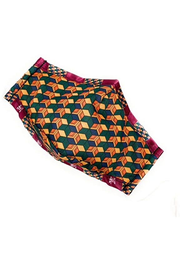 Maskara by BengC Japanese Anime Giyu Sabito Haori Squares ADULT Face Mask for Big Kids Teen Men Women