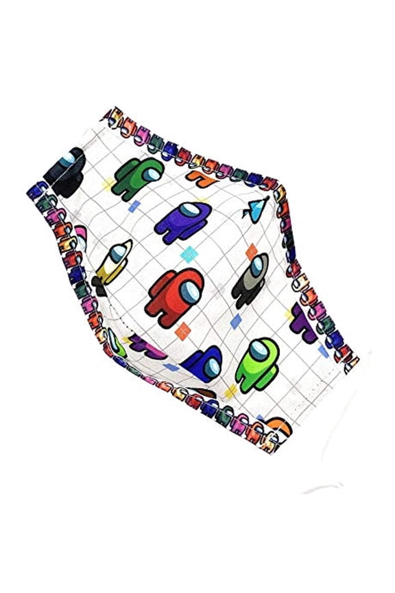 Maskara by BengC Space Crew Game Grid KIDS Face Mask for Little Boys Girls (3 to 10 yrs)