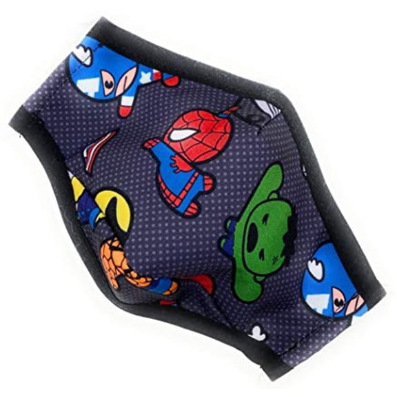 Maskara by Bengc Kawaii Superheroes Charcoal Crey ADULT MASK with Nose Clip