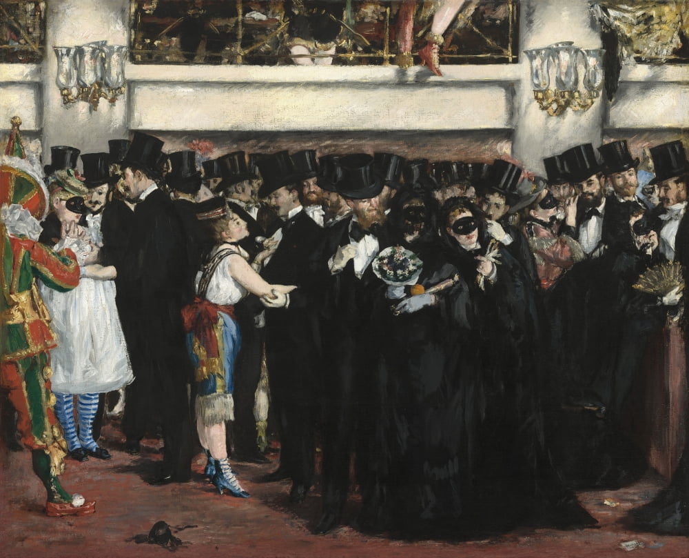 Masked Ball At The Opera Canvas Art - (24 x 18)