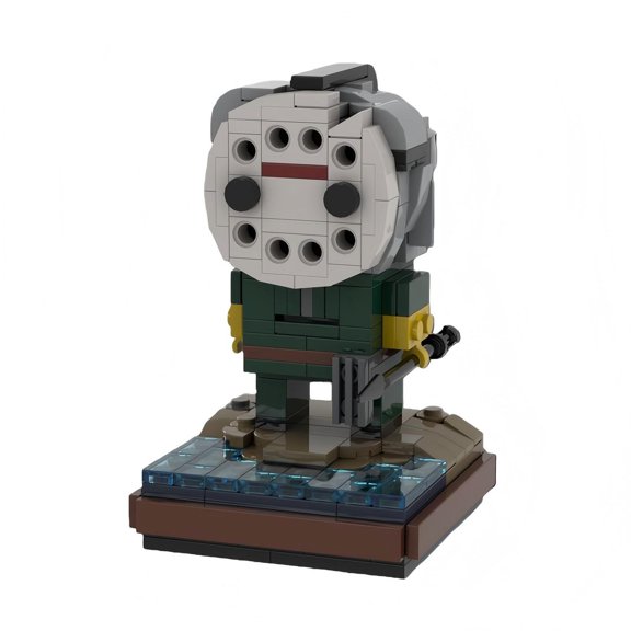 Masked Character Figure Building Blocks Set, DIY Assembly Scene Brick Model, Creative Desktop Collectible Building Toy