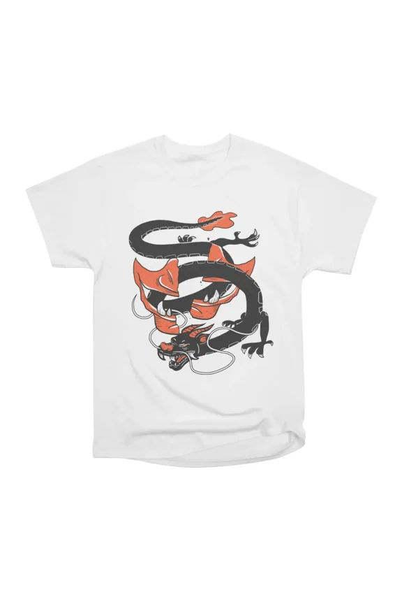 Masked Dragon T-Shirt Tee Gift For Him Merch For Her Apparel For Friend