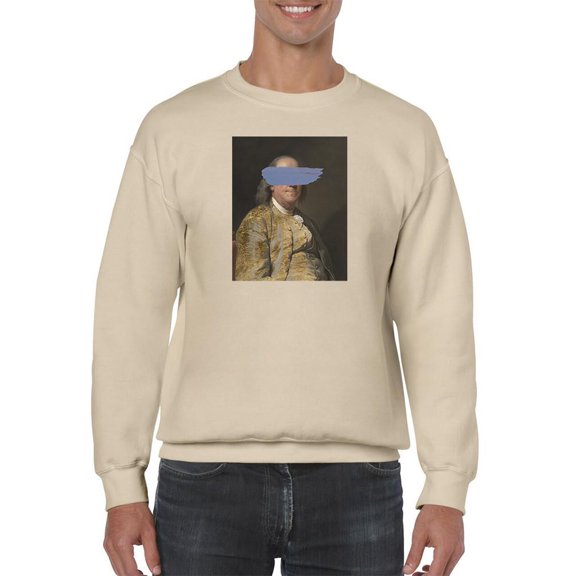 Masked Franklin Sweatshirt Men -Jennifer Goldberger Designs, Male XX-Large