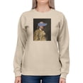 thumbnail image 1 of Masked Franklin Sweatshirt Women -Jennifer Goldberger Designs, Female Medium, 1 of 4