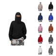 thumbnail image 1 of Masked Hoodies for Boys Girls 2025 Long Sleeve Casual Plain Hooded Sweatshirt with Pockets Pullover Tops, 1 of 8