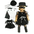 thumbnail image 1 of Masked Lady Adventurer Costume Outfit for 18inch Dolls | American Fashion World, 1 of 1