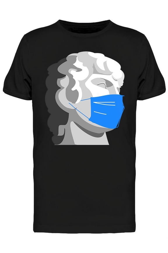 Masked Man Statue T-Shirt Men -Image by Shutterstock, Male Large