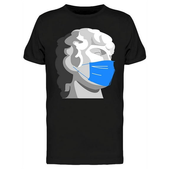 Masked Man Statue T-Shirt Men -Image by Shutterstock, Male x-Large
