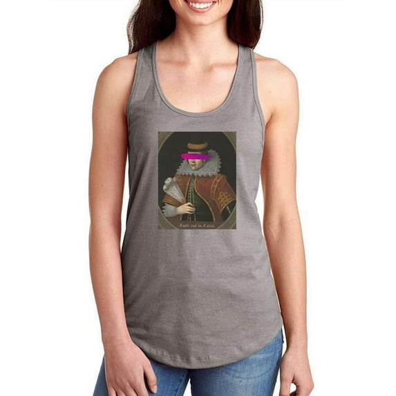 Masked Matoaka Racerback Tank Women -Jennifer Goldberger Designs, Female XX-Large