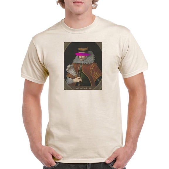 Masked Matoaka T-Shirt Men -Jennifer Goldberger Designs, Male Medium