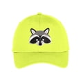 thumbnail image 1 of Masked Raccoon Trash Panda Head Low Profile Cotton Adjustable Baseball Cap Dad Hat for Men Women Embroidered Design - Yellow, 1 of 5