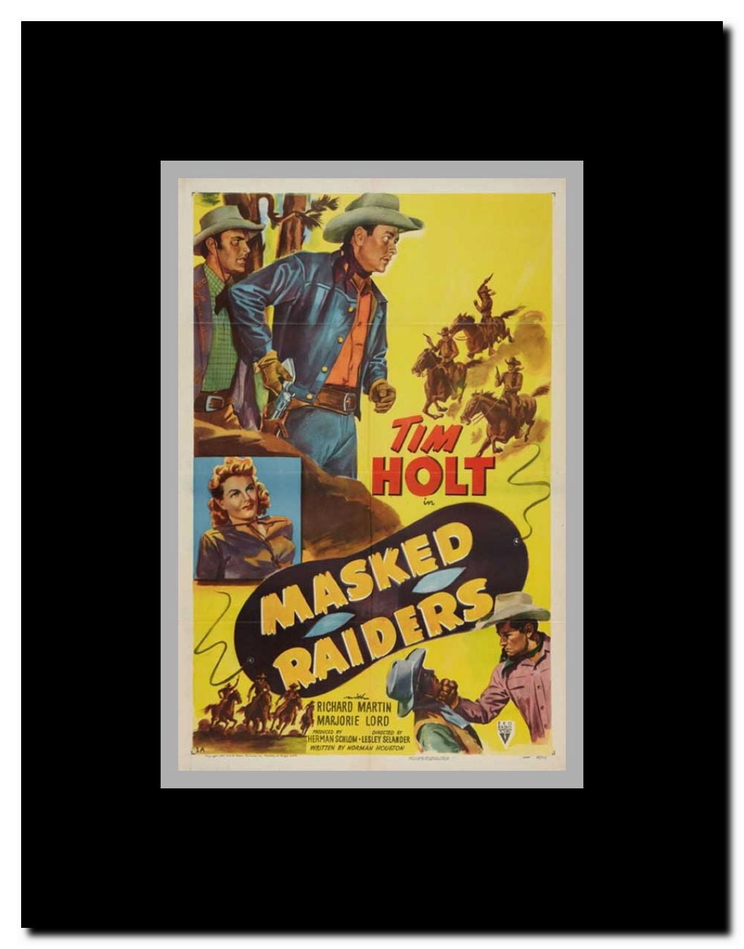 Masked Raiders Framed Movie Poster