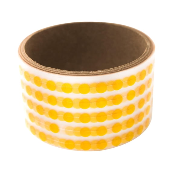 Masking Disks, 0.25-inch Dia, Amber, 500/Roll (PPD-1/4)