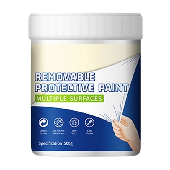 Masking Liquid Tape, Removable Protective Paint, Peelable Coating for Protect Windows Glass, Used for Priming Windows, Floors and Non-Porous Surfaces Painting, 4.25x3.86"