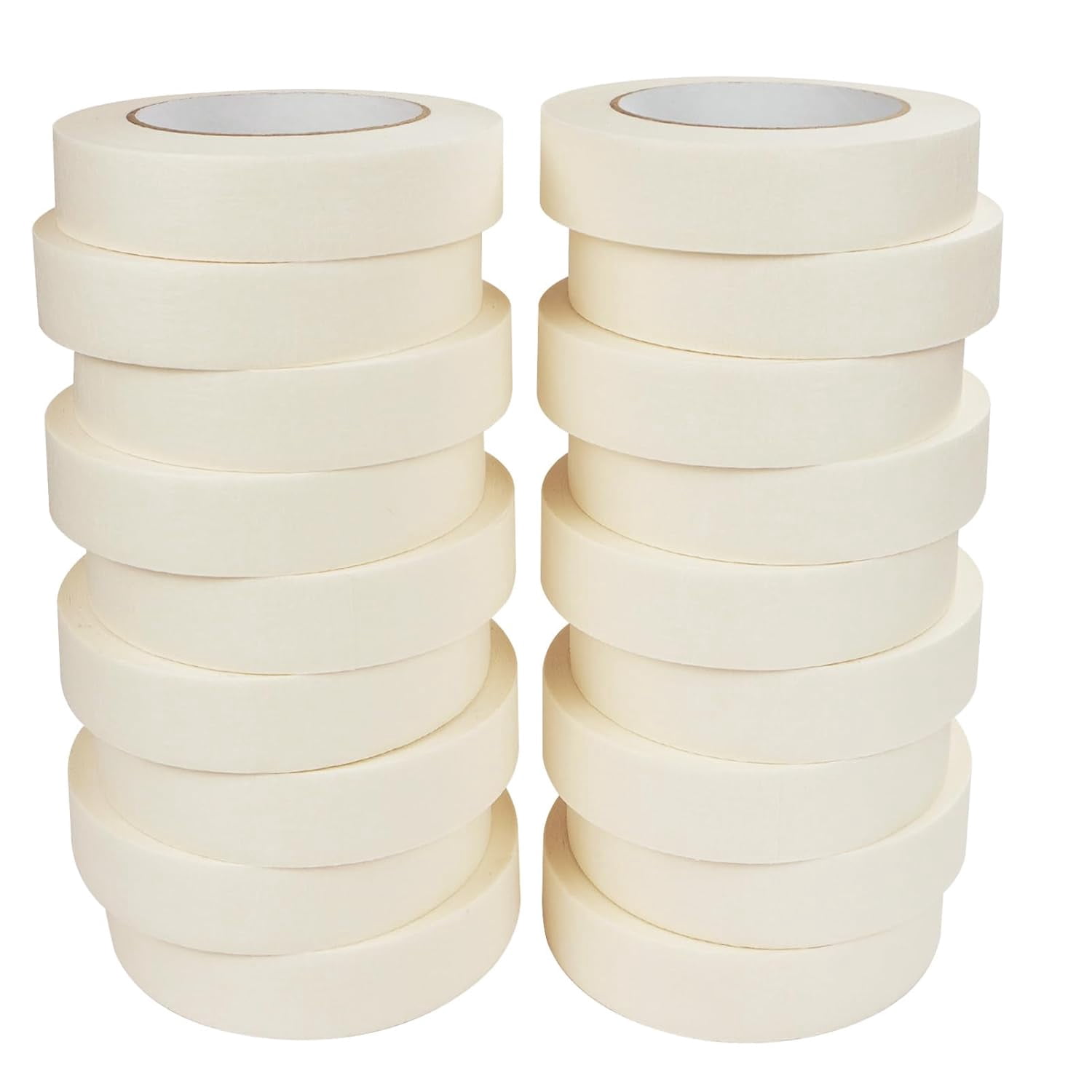 Masking Tape 1 Inch Wide, 18 Pack Painters Tape Bulk, Painter's Painting Tape with Multi-Surface Adhesive Backing for Decorations, 1 Inch x 55 Yards (990 Yards Total)