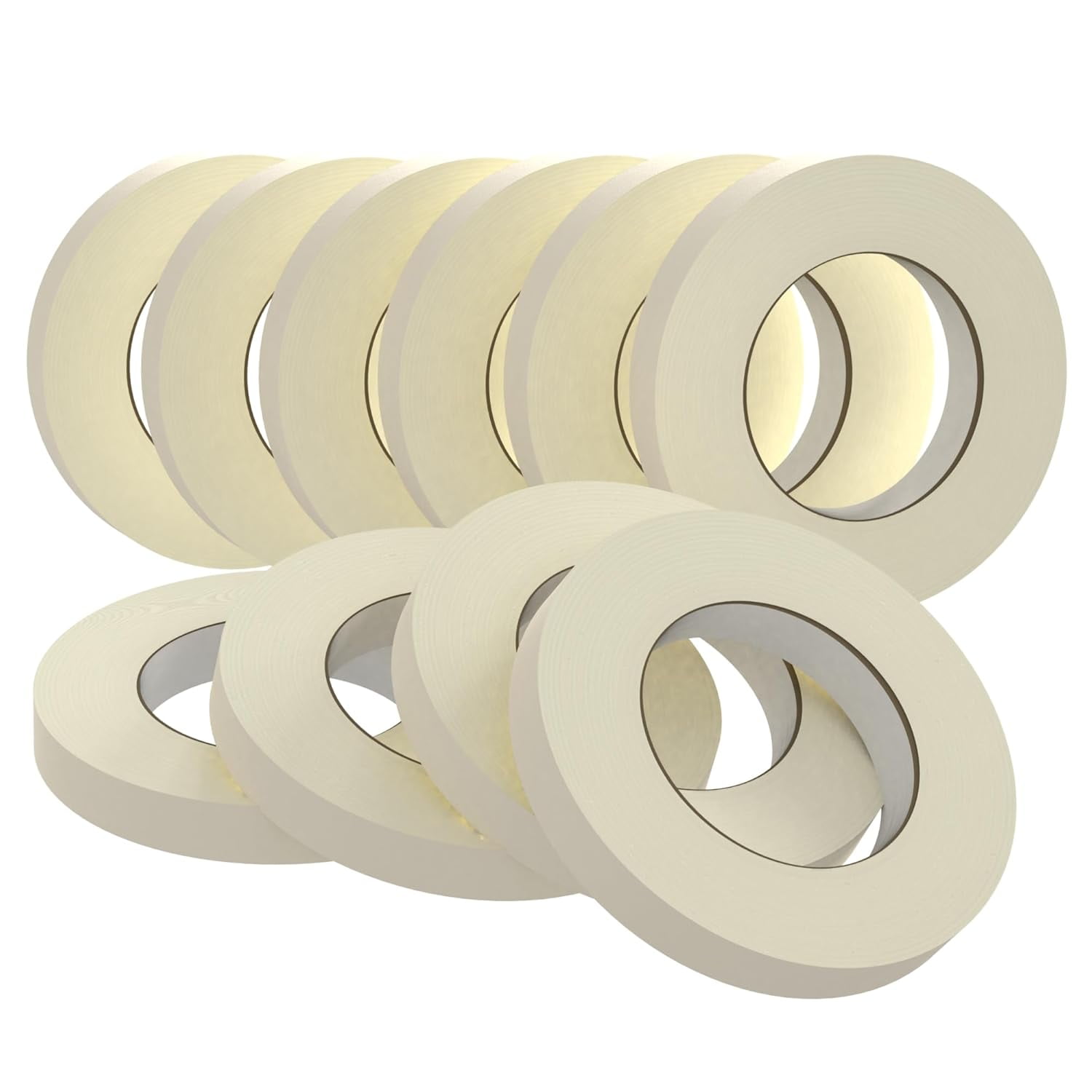 Masking Tape, Adhesive Painting Tape for General Purpose Beige White Color for Painting, Crafting, Arts, Home Use