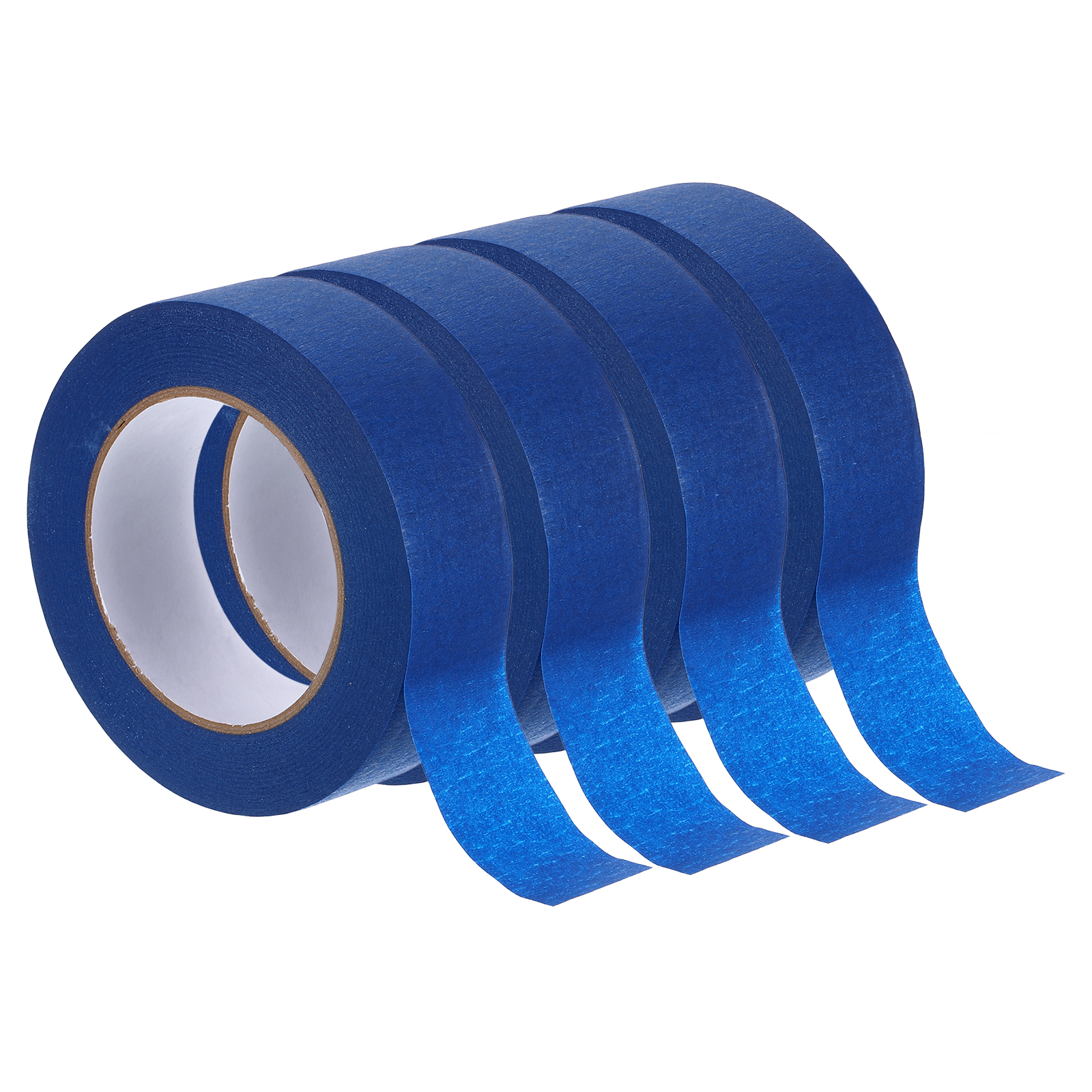 Masking Tape Blue Painters Tape Paper Tape [for Crafts DIY Walls Painting Decoration]- 1.4 Inch x 55 Yards/4 Rolls