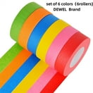 15-yards] Colored Duct Tape Variety Pack - 10 Fun Colors - Colorful Duct  Tape Multi Pack for Kids Crafts - Decorative Duct Tape Designs Bulk -  Orange Red Blue …