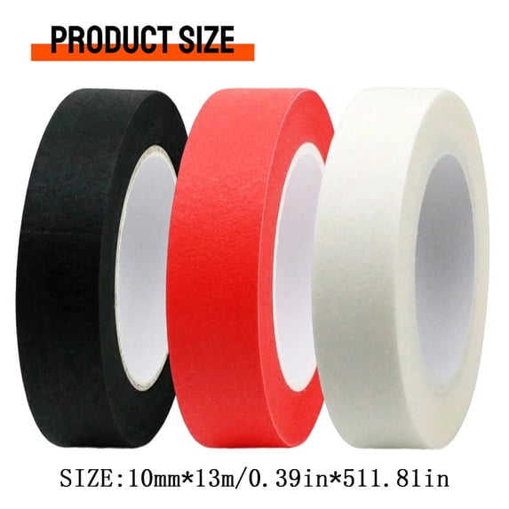 Masking Tape for Painting, Red DIY Decorating Tape for Wall Trimming