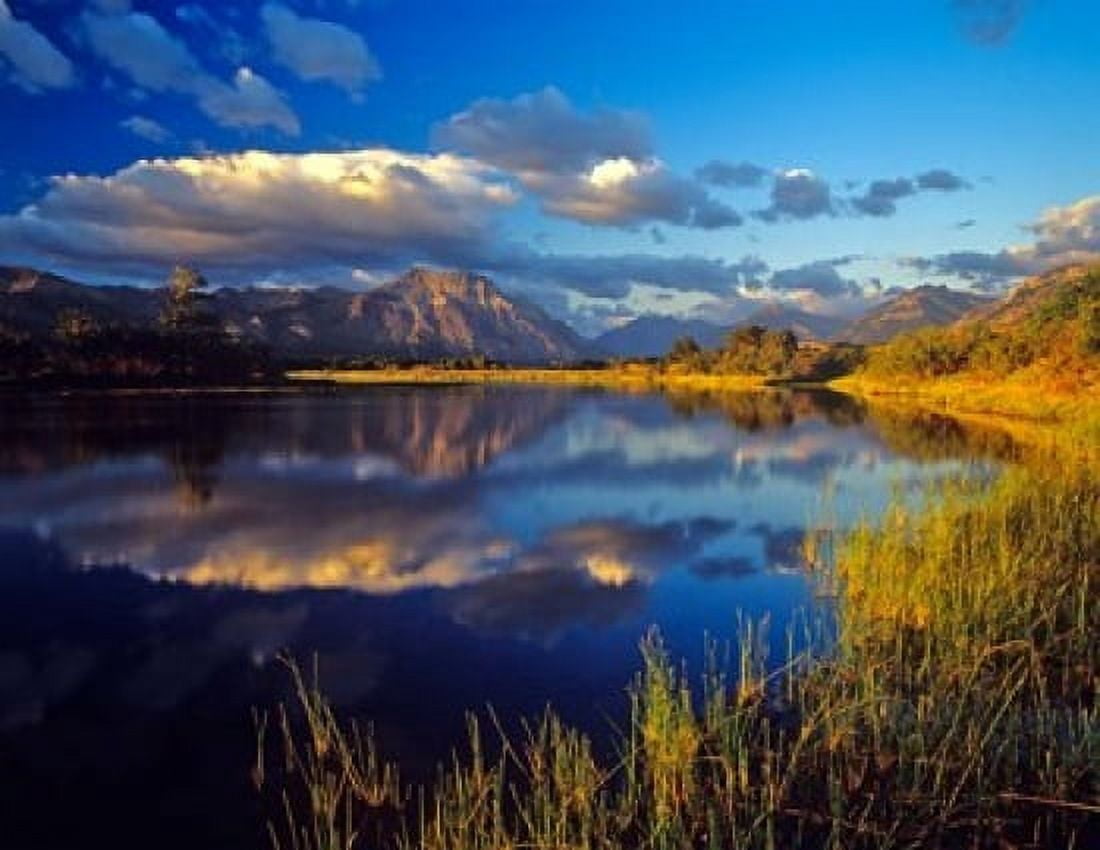 Maskinonge Lake Waterton Lakes National Park Alberta Canvas Art - Chuck Haney DanitaDelimont (36 x 28)