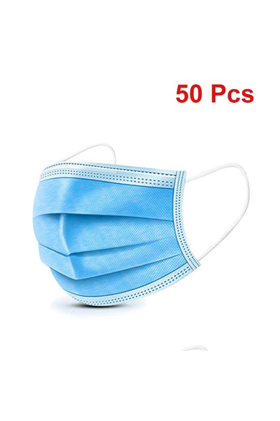 Masks 3-layer Mask Face Masks Melt Blown Cloth Disposable Anti-Dust Protective Masks Earloops Mouth Mask Black Mascarillas