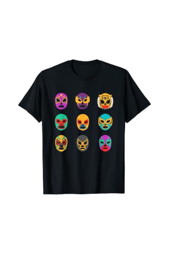 Masks Of Legends - Retro Lucha Libre Gift T-Shirt