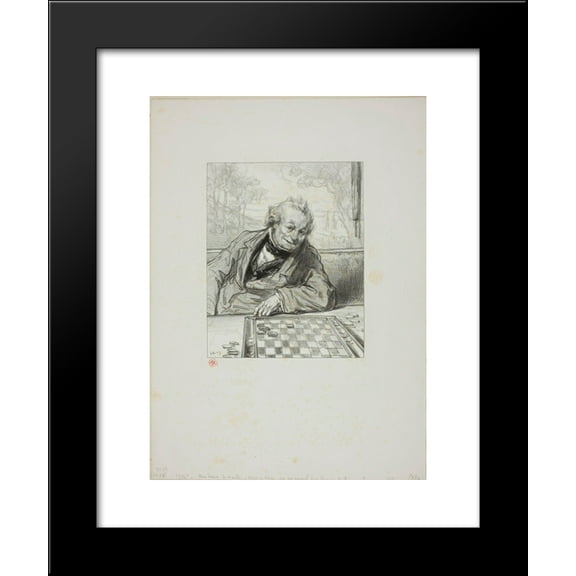 Masks and faces Keeping a Queen, you see 20x24 Framed Art Print by Paul Gavarni