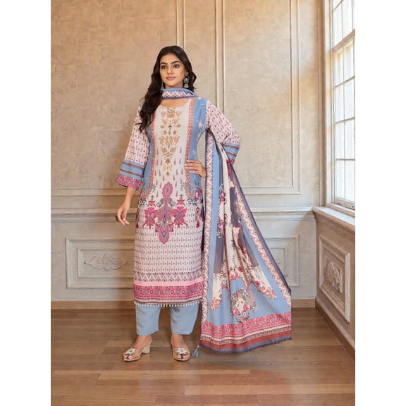 Masleen Digital Printed Traditional Salwar Kameez, Cultural Wear for Women