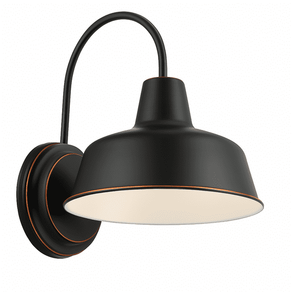 Design House Mason Industrial Indoor/Outdoor Wall Mount Light, Bronze Finish