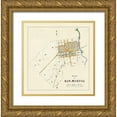 thumbnail image 1 of Mason 15x15 Gold Ornate Wood Framed with Double Matting Museum Art Print Titled - San Marcos Texas - Mason 1881, 1 of 4